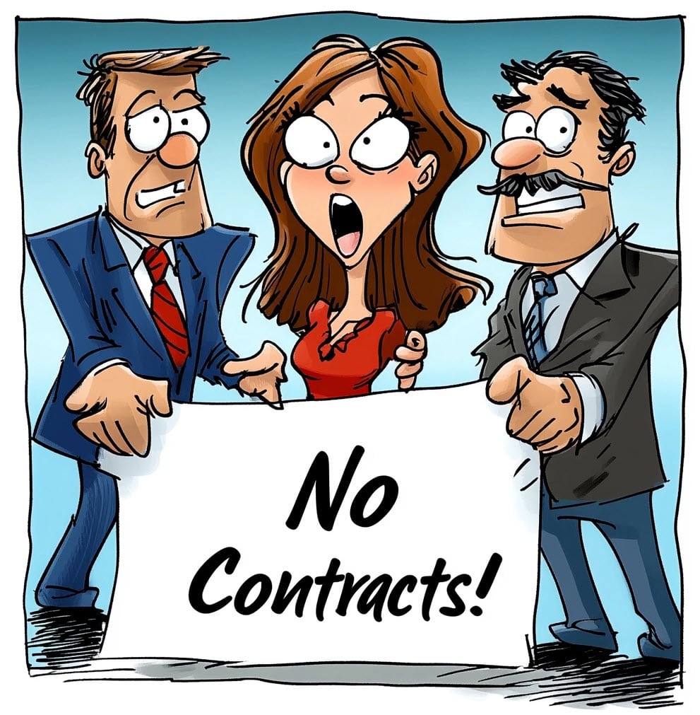 No contracts at Holistic Web Presence